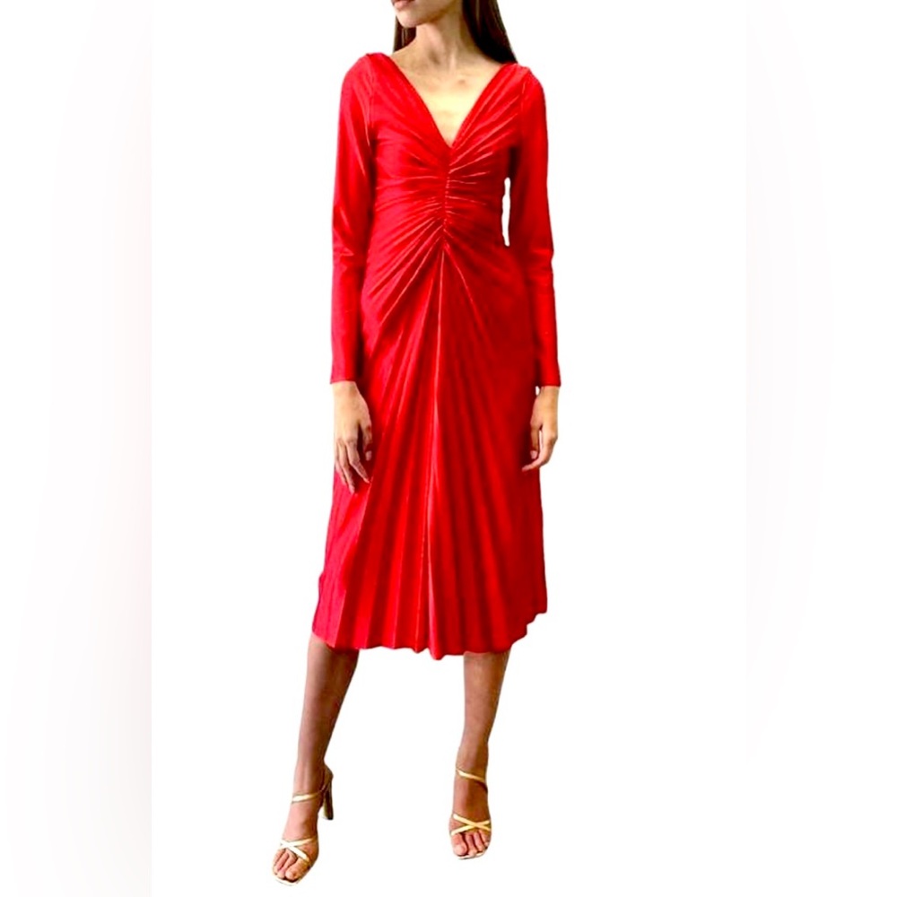 Red Delfi dress